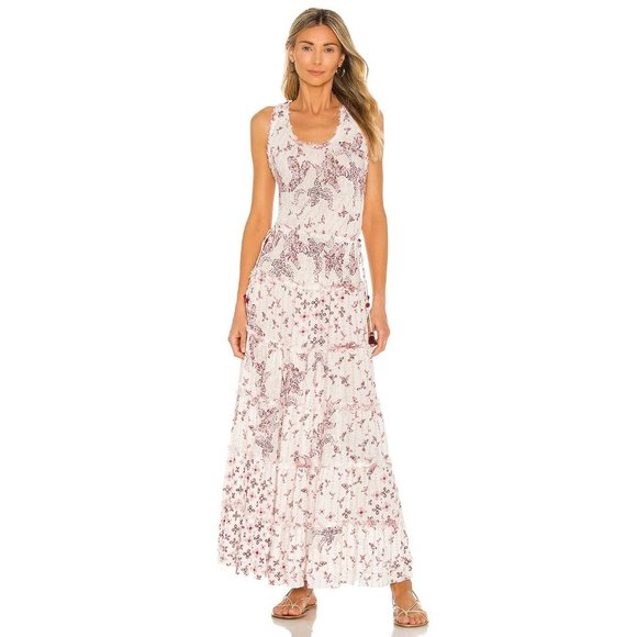 Poupette St Barth Dresses & Skirts - Poupette St Barth Katie Maxi Dress in Pink Parrot Batik Rambo size Small